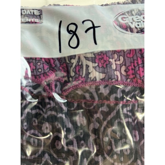 Chaudry by kc Tiered Maxi Dress Pink Purple Paisley Print Bohemian Summer M - Picture 8 of 8